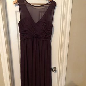 Plum bridesmaid dress
